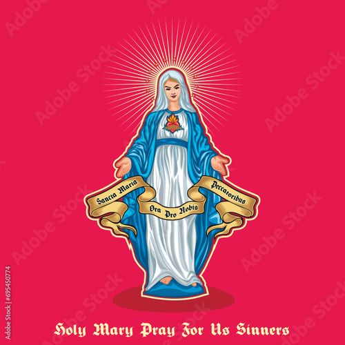 Catholic image of Saint Mary, Madonna