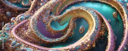 a close up of a spiral pattern