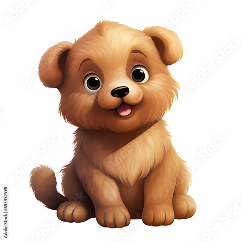 A Cute Happy  Animal Baby  -  AI Generative