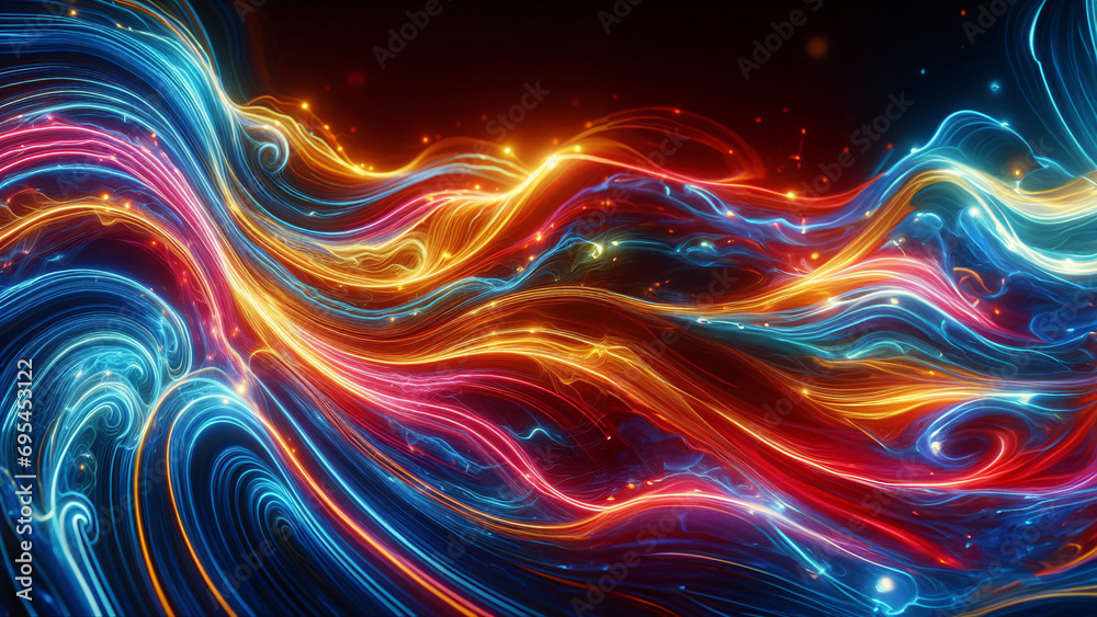 abstract background with glowing lines abstract background with glowing lines