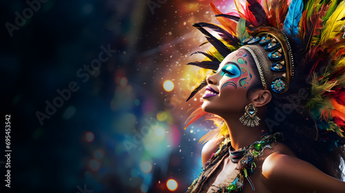 Carnival Rhythms: Vibrant Rio Background for an Energetic Atmosphere photo