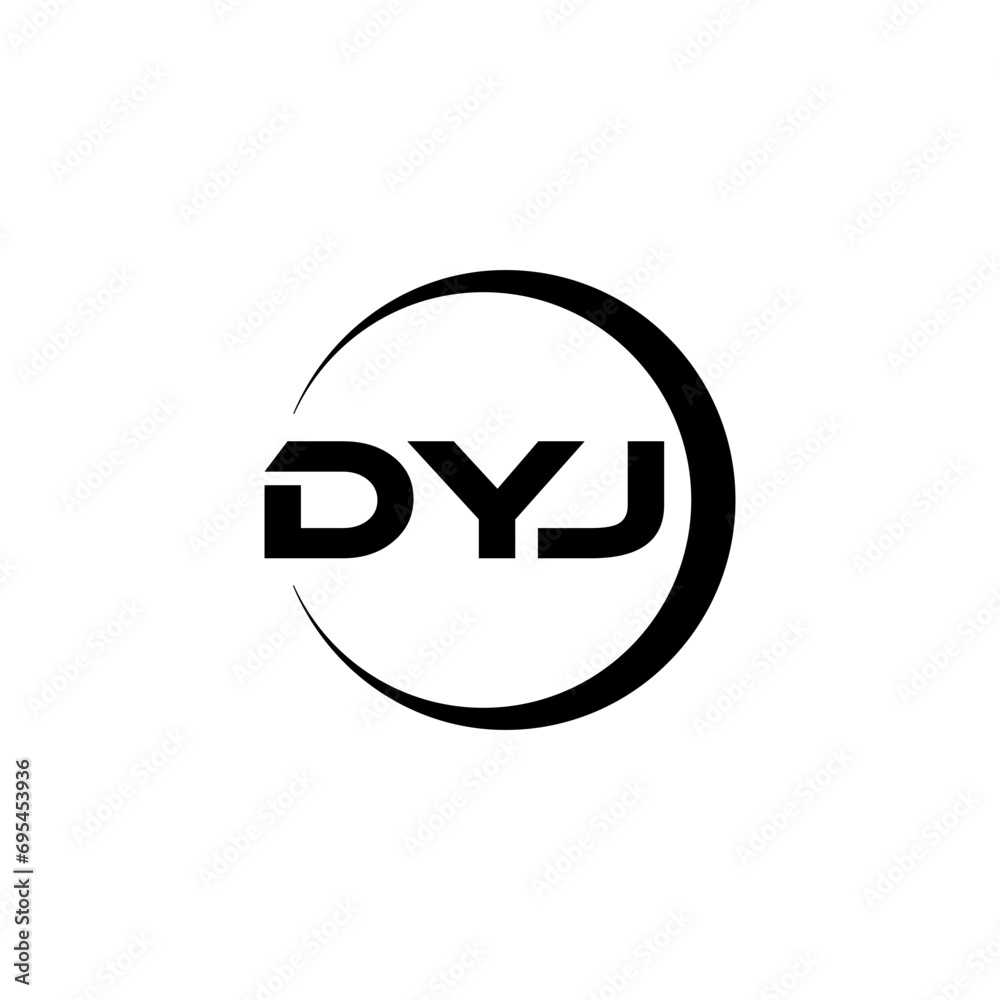 DYJ letter logo design with white background in illustrator, cube logo, vector logo, modern alphabet font overlap style. calligraphy designs for logo, Poster, Invitation, etc. DYJ letter logo design with white background in illustrator, cube logo, vector logo, modern alphabet font overlap style. calligraphy designs for logo, Poster, Invitation, etc.