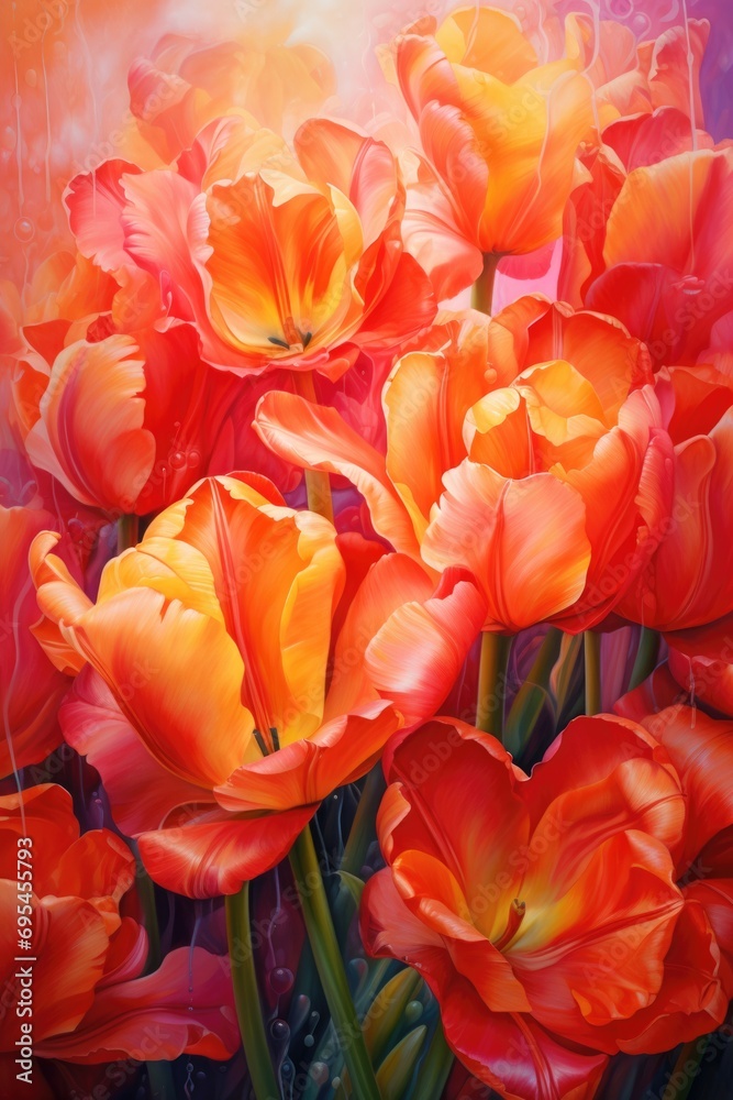Beautiful tulip flower Beautiful tulip flower