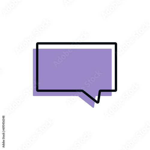 Chat Dialog Icon Illustration Concept