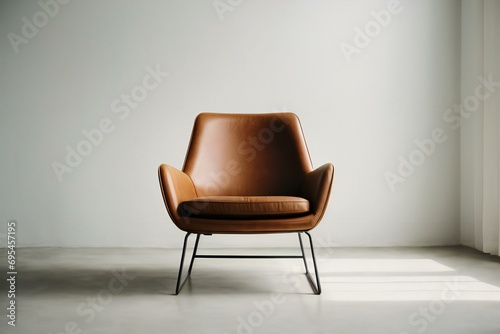 brown chair in a room