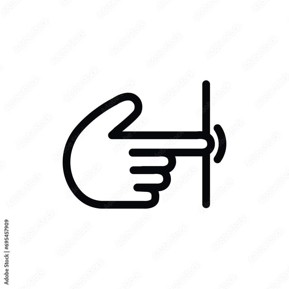 Double tap line icon. Hand Click linear style sign for mobile concept and web design. Finger touch outline vector icon. Cursor pointer symbol, logo illustration. Pixel perfect vector graphics Double tap line icon. Hand Click linear style sign for mobile concept and web design. Finger touch outline vector icon. Cursor pointer symbol, logo illustration. Pixel perfect vector graphics