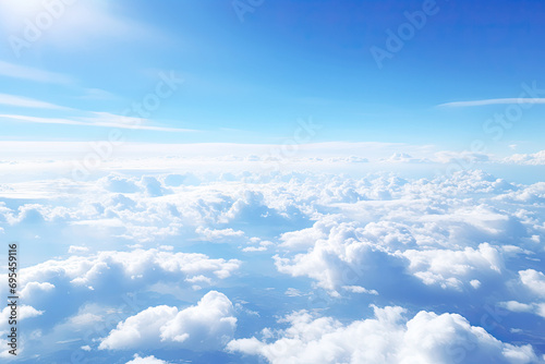 White cloud with blue sky 