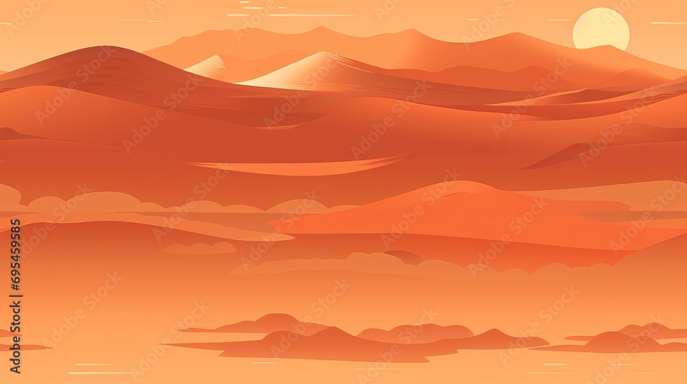 a desert landscape with sand hills