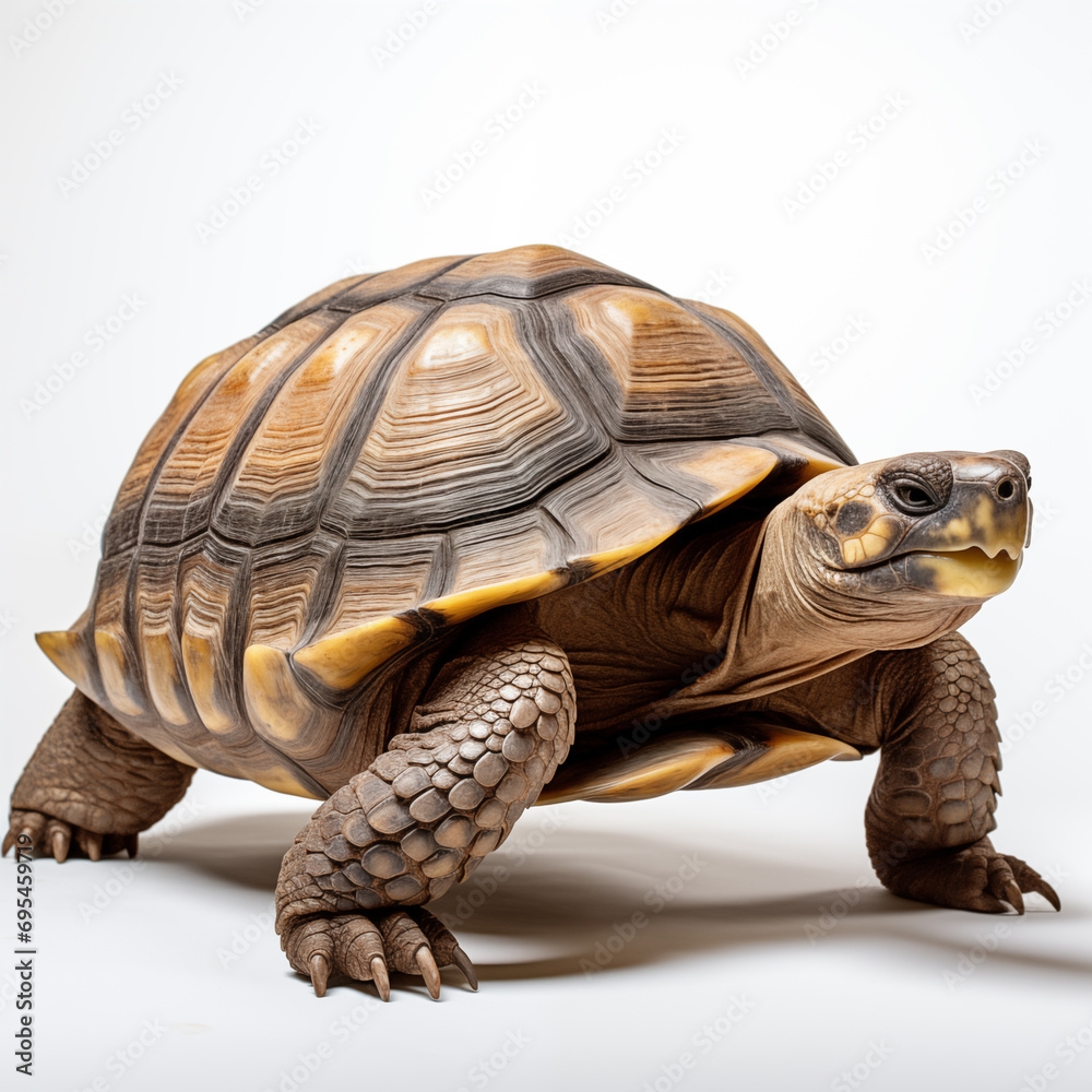 Turtle isolated background,created with Generative AI tecnology.
