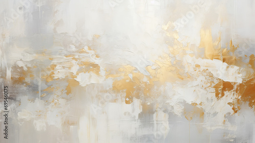 An acrylic painting using gold foil. Textured background. Abstract art. Texture pack.