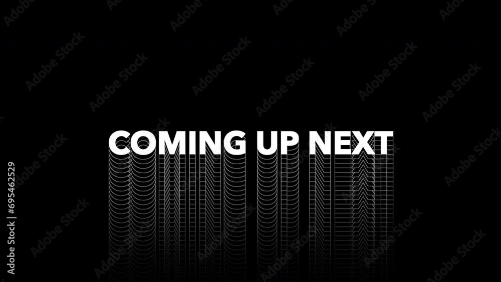 Coming Up Next Kinetic Typography Loop
