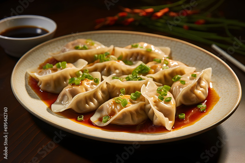 Homemade dumplings, chinese jiaozi