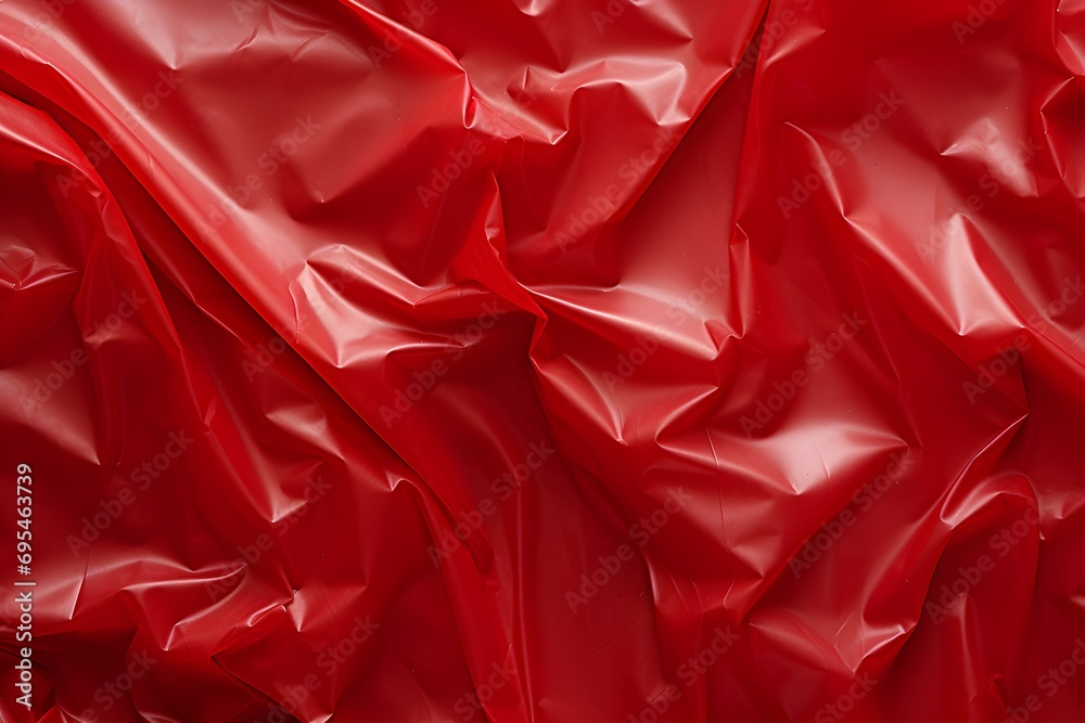 Red plastic bag texture background Red plastic bag texture background