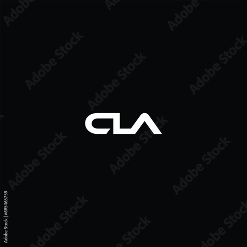 Initial Letter CLA Flame Logo Design Template