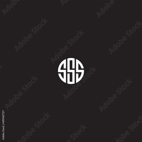 Initial Letter SSS Flame Logo Design Template