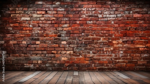 brick wall and floor