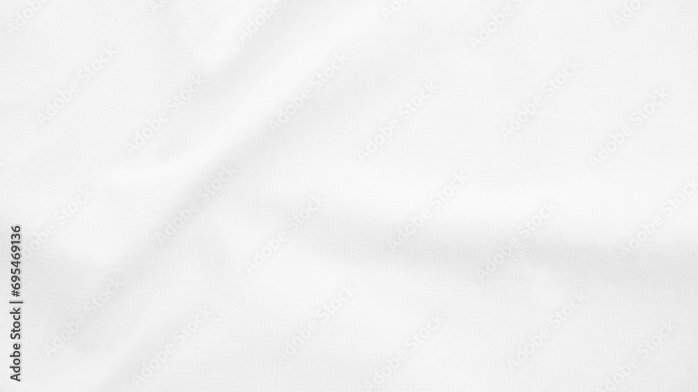 Fabric backdrop White linen canvas crumpled natural cotton fabric Natural handmade linen top view background Organic Eco textiles White Fabric linen texture