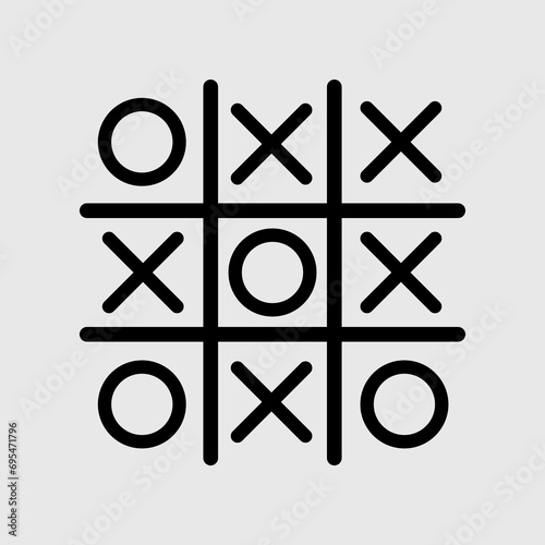 tic tac toe game vector