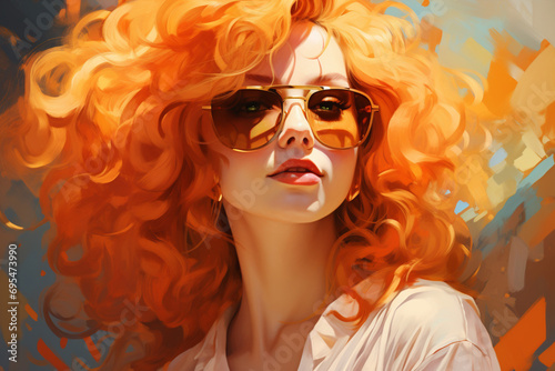 portrait of a woman in sunglasses © Awais