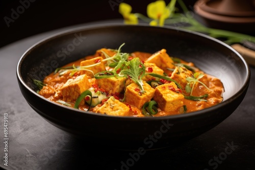 Vega curry tofu curry photo