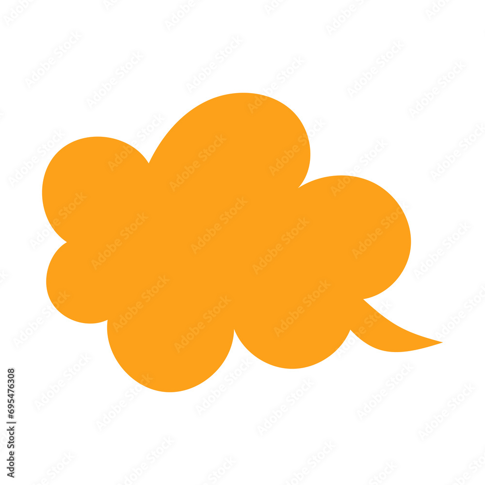 yellow bubble speech element yellow bubble speech element