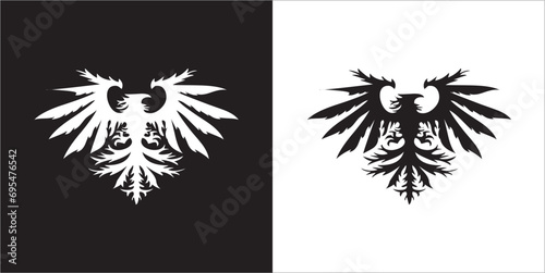 Illustration vector graphics of eagle icon