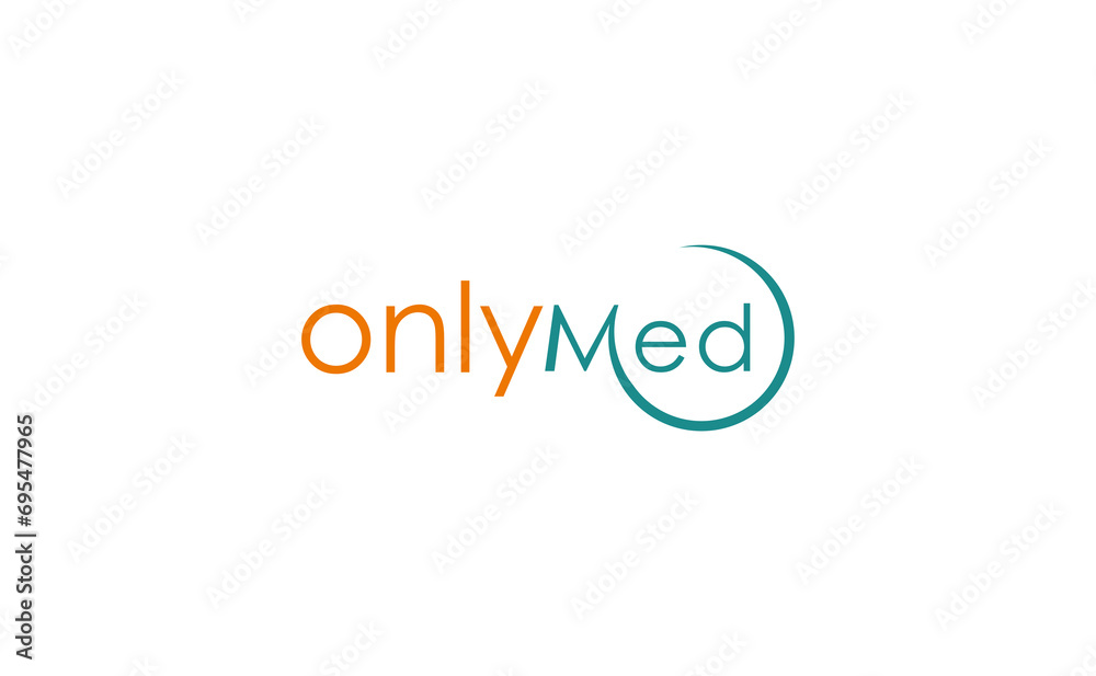 modern letter word only med logo design vector template modern letter word only med logo design vector template