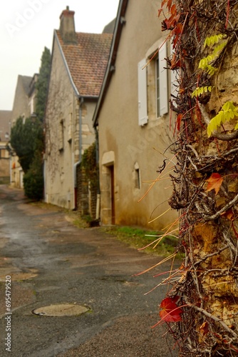 French village in autumn 