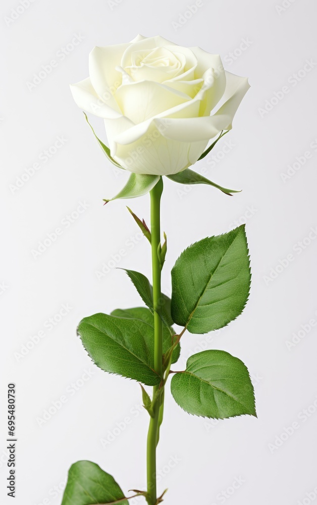 White rose isolated on white background, and used for weddings, Illustration for Valentine's Day. White rose isolated on white background, and used for weddings, Illustration for Valentine's Day.