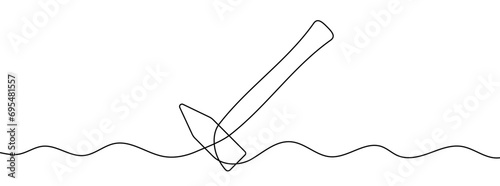 Continuous editable line drawing of hummer. Single line hummer icon.