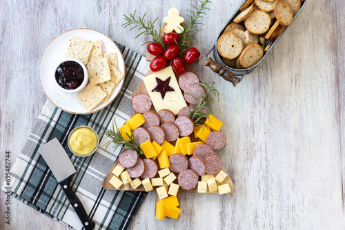 Christmas Tree Charcuterie Board Party Food