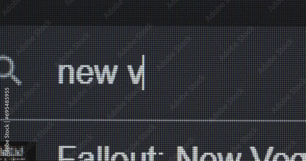 Screen search bar text typing: new virus Screen search bar text typing: new virus