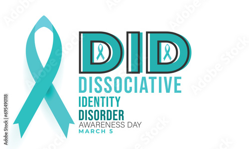 Dissociative Identity Disorder Awareness Day. background, banner, card, poster, template. Vector illustration. photo