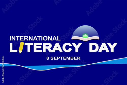 International Literacy Day. Education day concept. world literacy day vector illustration.