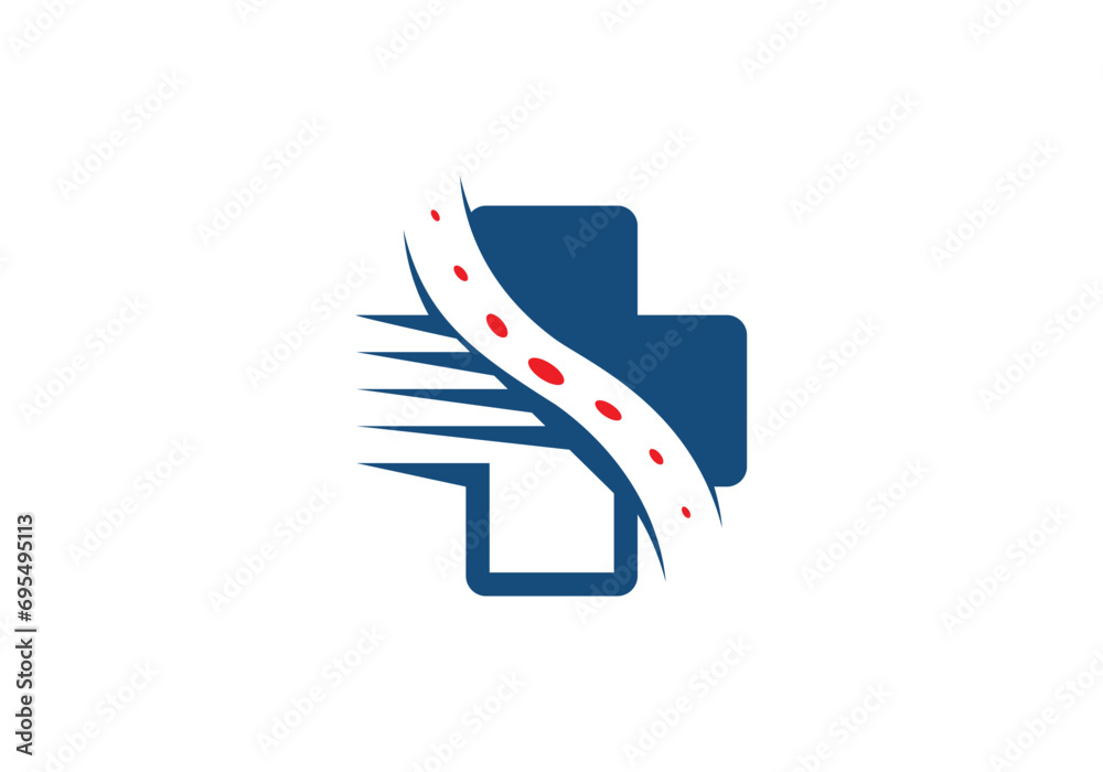 Obraz premium Medical Logo And Flat Vector Logo Design Template Element.