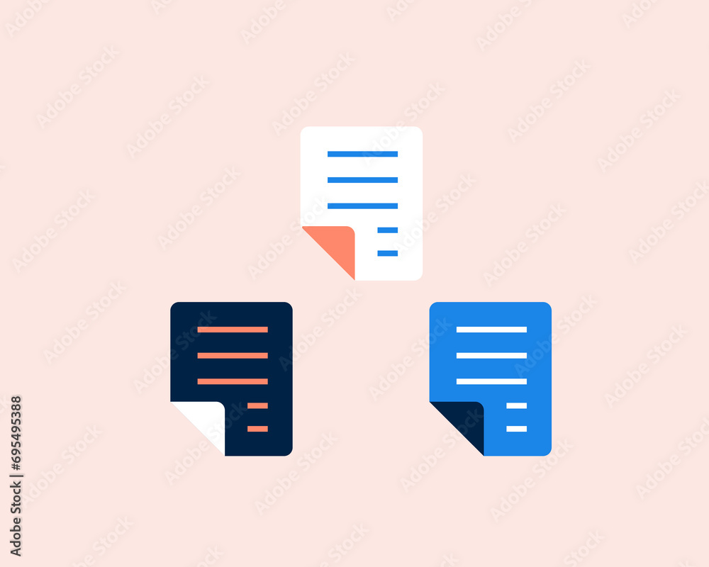 documentation network . Vector illustration in flat style design.	