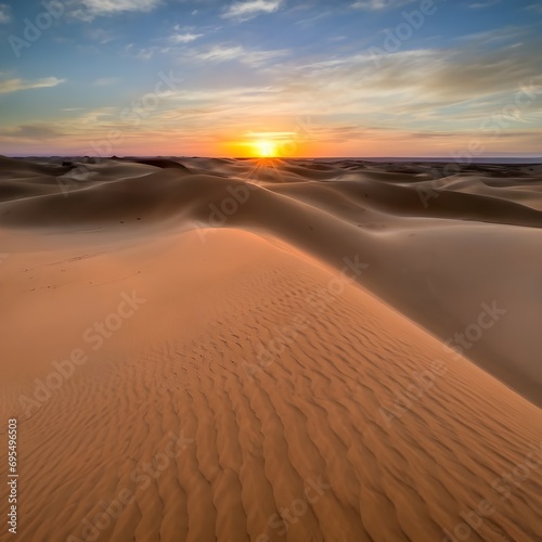 sunset in the sand