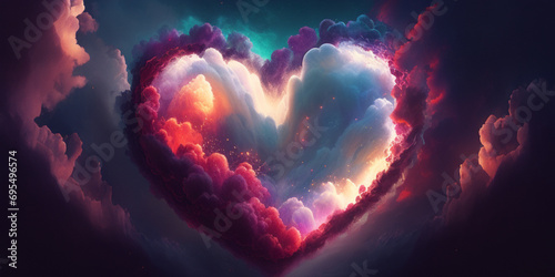 Valentine, Red hearts glitter frame with white background, valentine, love, wedding, marriage concept

