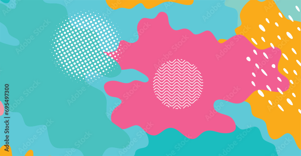 Abstract creative background with geometric shape and color