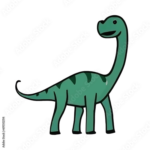 tyrannosaurus dinosaur vector illustration  Cute cartoon green t-rex dinosaur