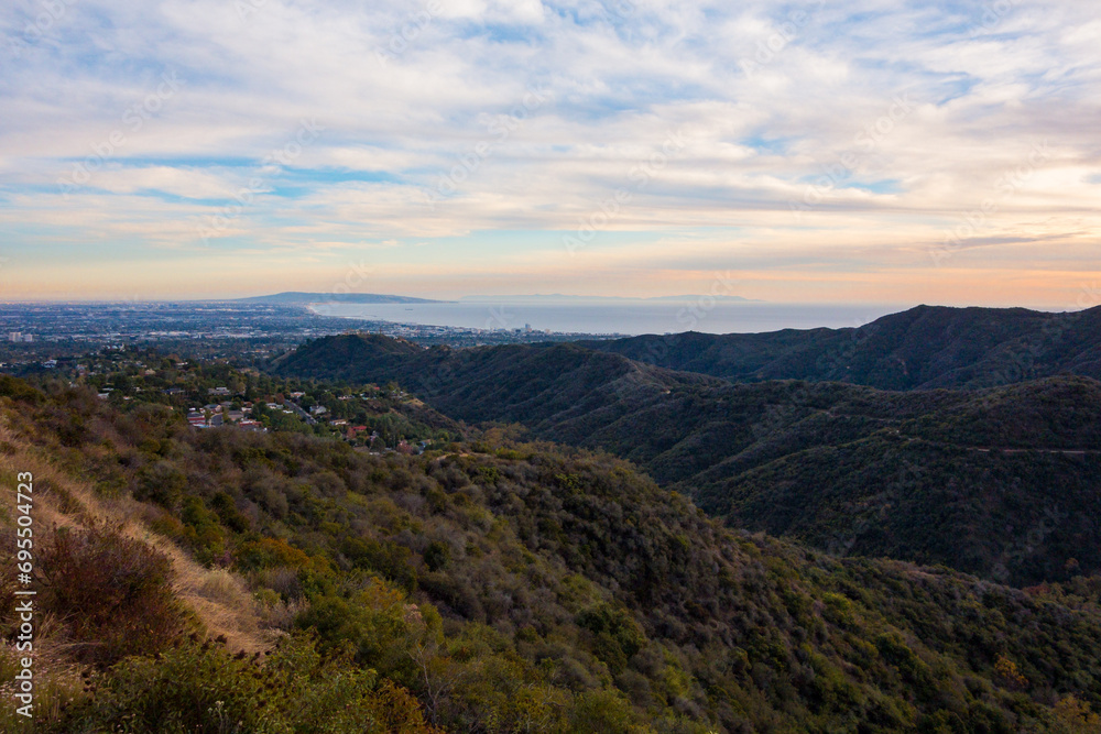 Cycling point of view in the Mandeville Canyon of the Santa Monica Mountains Cycling point of view in the Mandeville Canyon of the Santa Monica Mountains