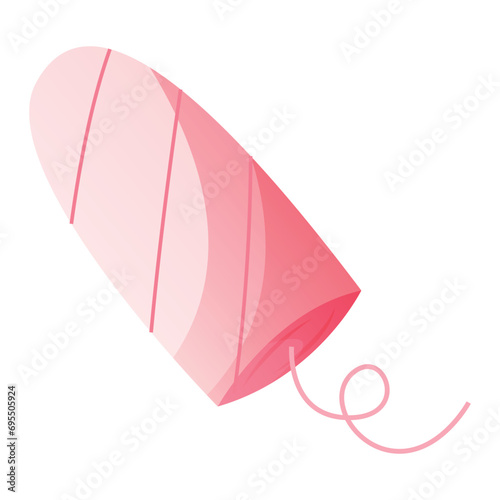 Menstruation tampon gynecological hygiene product, eco protection in critical days. Menstrual period products, female anatomical  nature. Feminine hygiene during the menstrual cycle. Women health, PMS