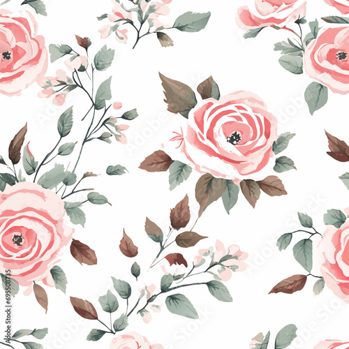 seamless background with roses