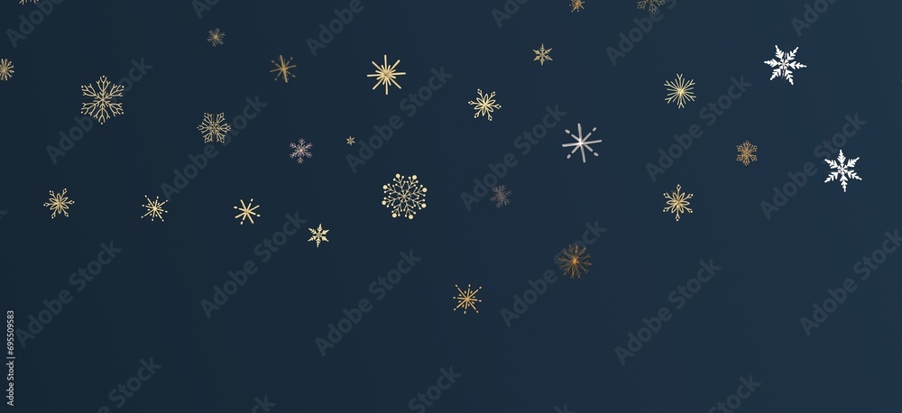 XMAS Stars - Festive christmas card. Isolated illustration white background. -