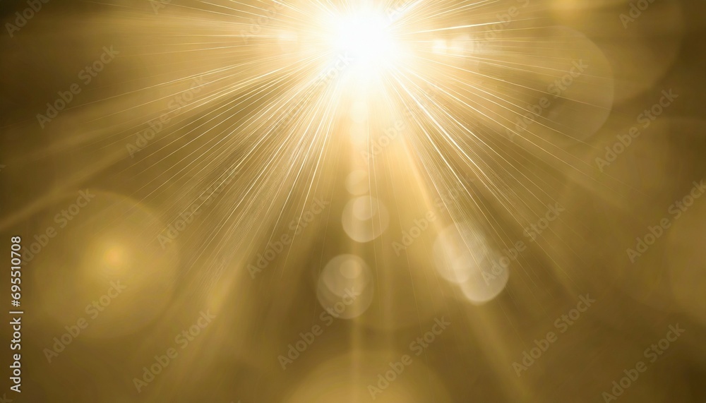 natural light lens flare on gold background sun ray effect - obrazy, fototapety, plakaty 