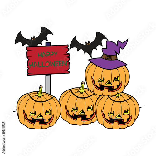 Halloween Vector Pumpkin Illustration