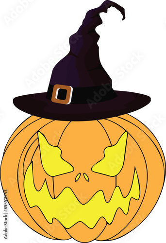 Halloween Vector Pumpkin Illustration