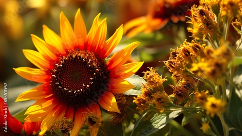sunflower and bee © Ahmad