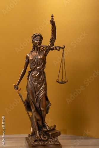 symbol of law with scales a...
