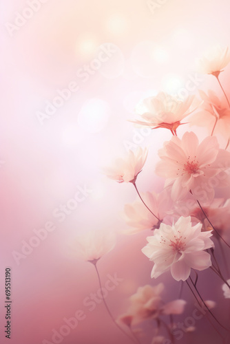 Beautiful soft background with wild flowers